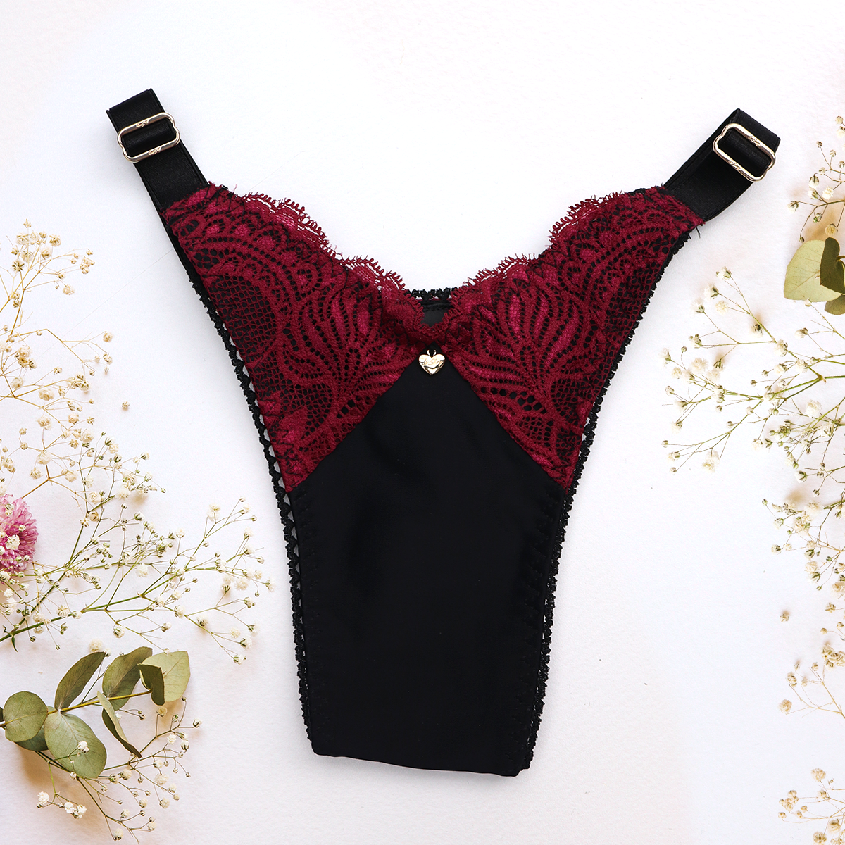 BELLA Tanga Trucadora para mujeres Trans Crimson Vino - Translenceria by Le Sexy