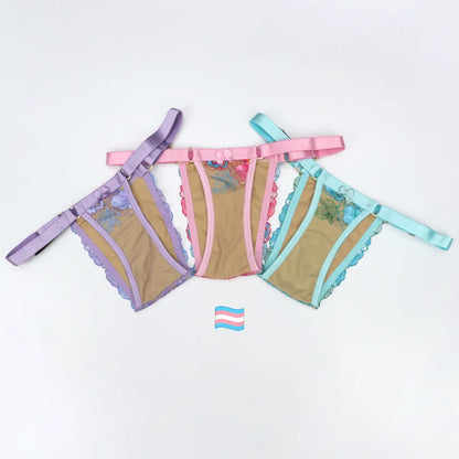 Pack 3 Tangas Trucadoras para mujeres Trans - Candy - Translenceria by Le Sexy